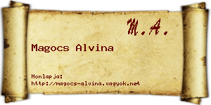 Magocs Alvina névjegykártya